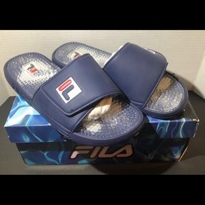Men’s Fila Massaggio Slides Flip Flops Sz 10